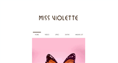 Desktop Screenshot of missviolette.com