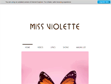 Tablet Screenshot of missviolette.com